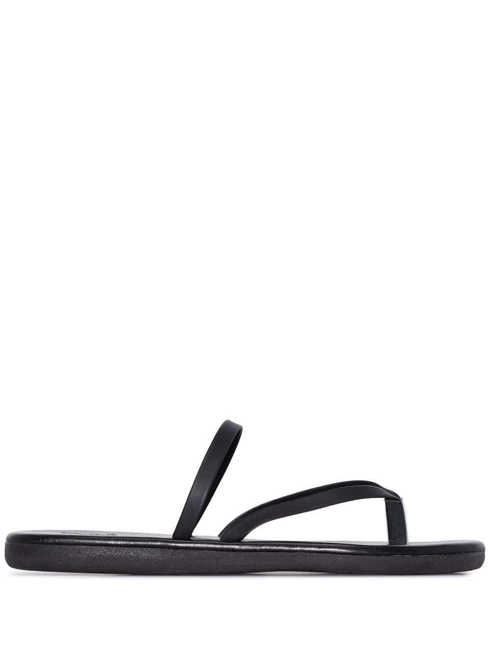 Ancient Greek Sandals 皮质凉鞋 - 黑色