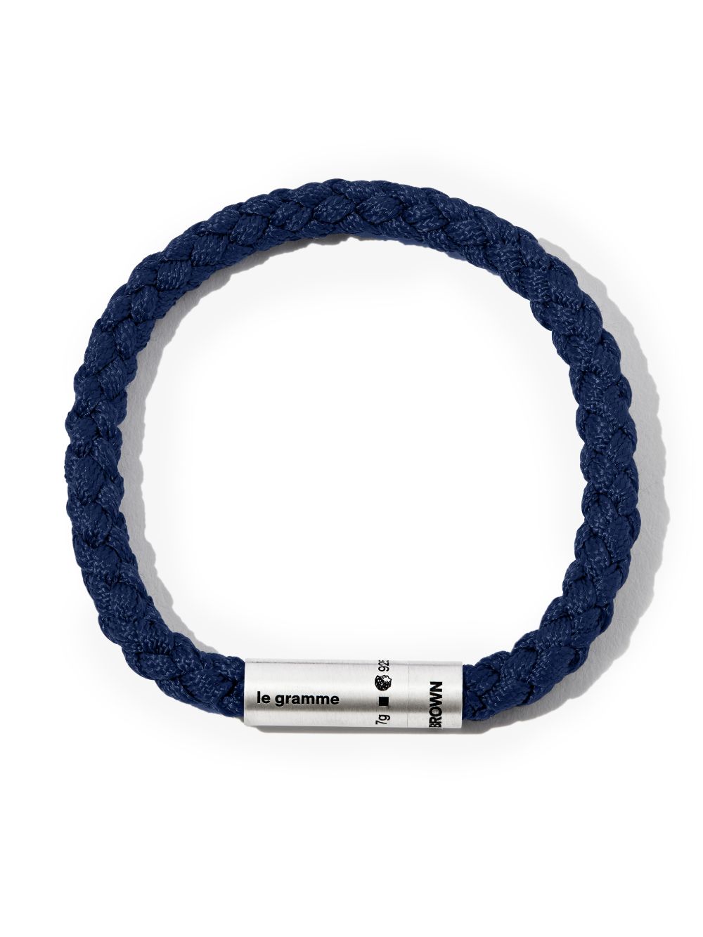 Le Gramme x Orlebar Brown 雕刻logo手链 - 蓝色