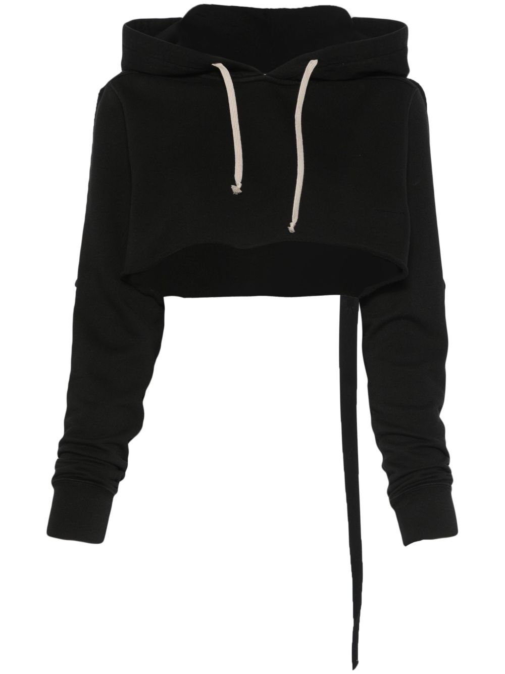 Rick Owens DRKSHDW 短款连帽衫 - 黑色