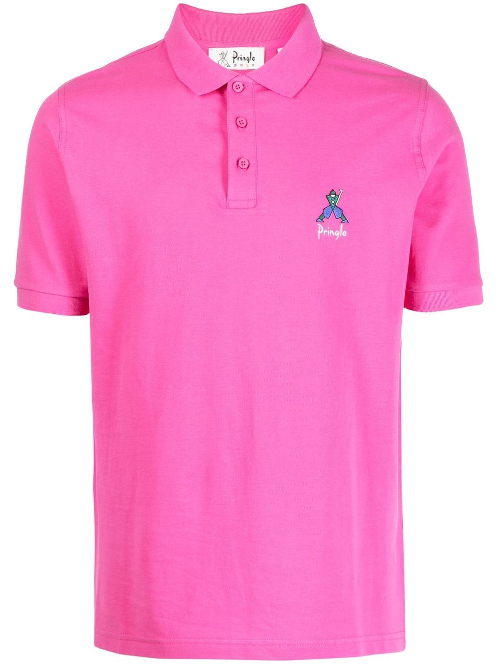 Pringle of Scotland Geometric George Golf polo衫 - 粉色