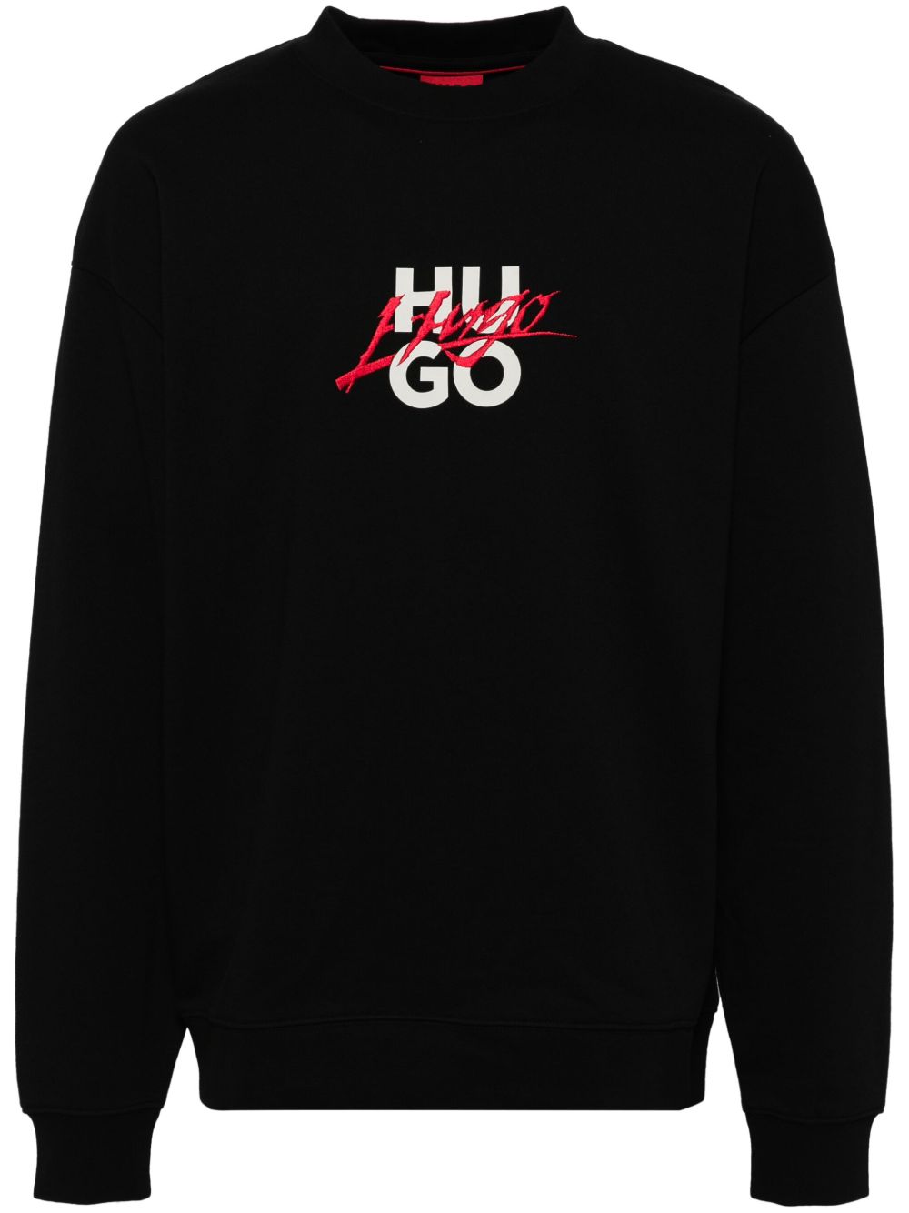HUGO Double Logo 卫衣 - 黑色