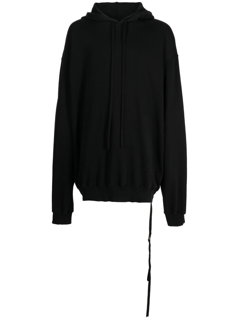 Ann Demeulemeester 长袖棉连帽衫 - 黑色
