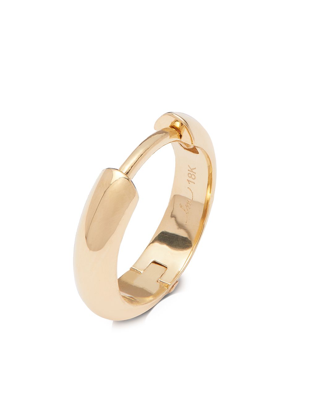 Lizzie Mandler Fine Jewelry Chubby 18K黄金耳环 - 黑色