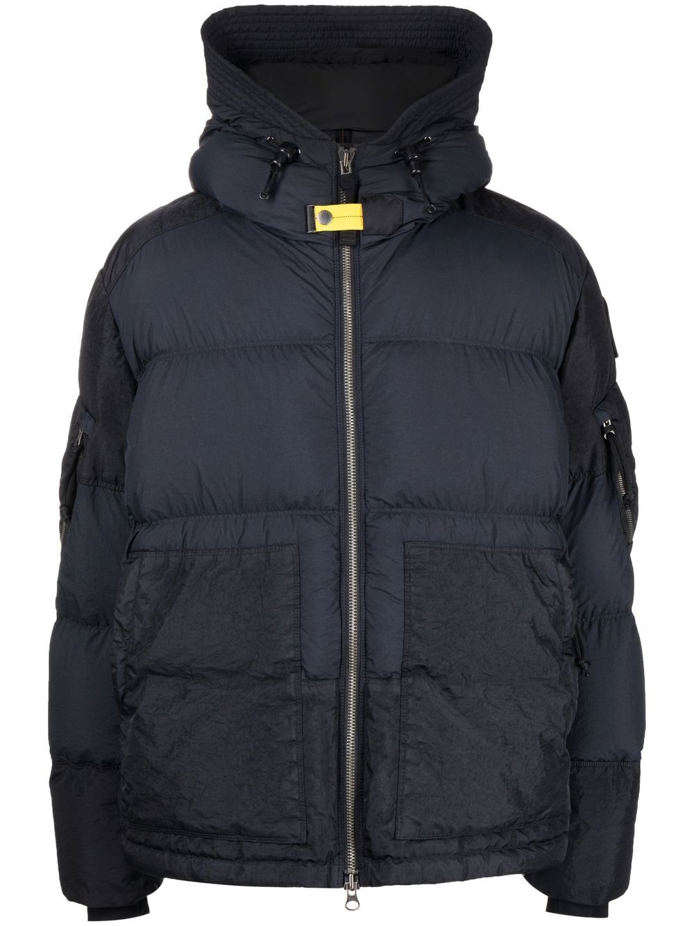 Parajumpers 双色连帽填充夹克 - 黑色