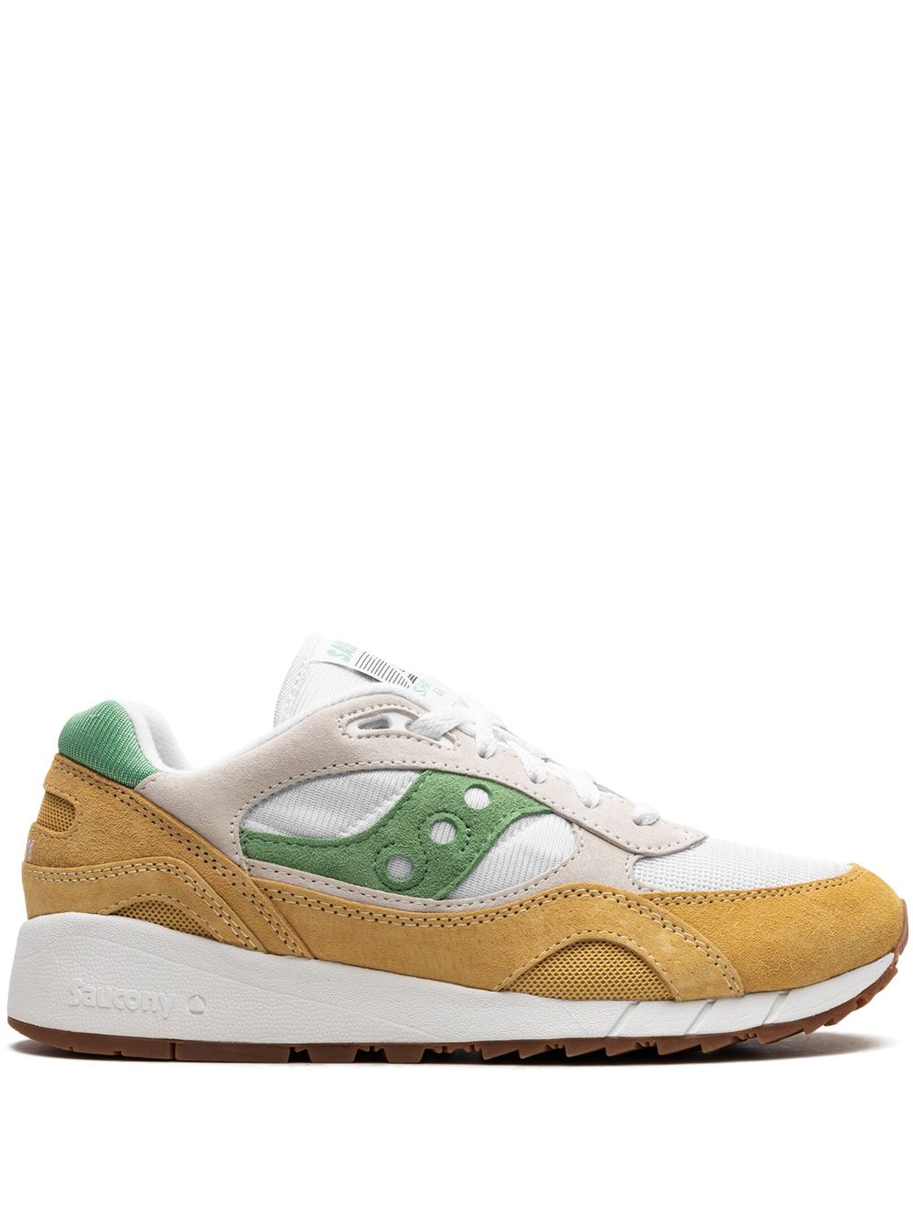 Saucony Shadow 6000 White/Yellow/Green 运动鞋 - 白色