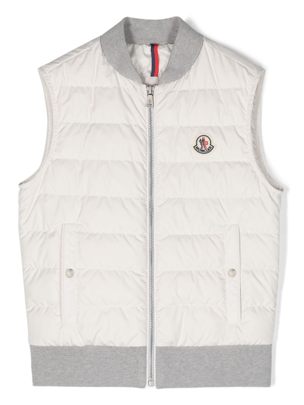 Moncler Enfant Olu 填充马甲 - 白色