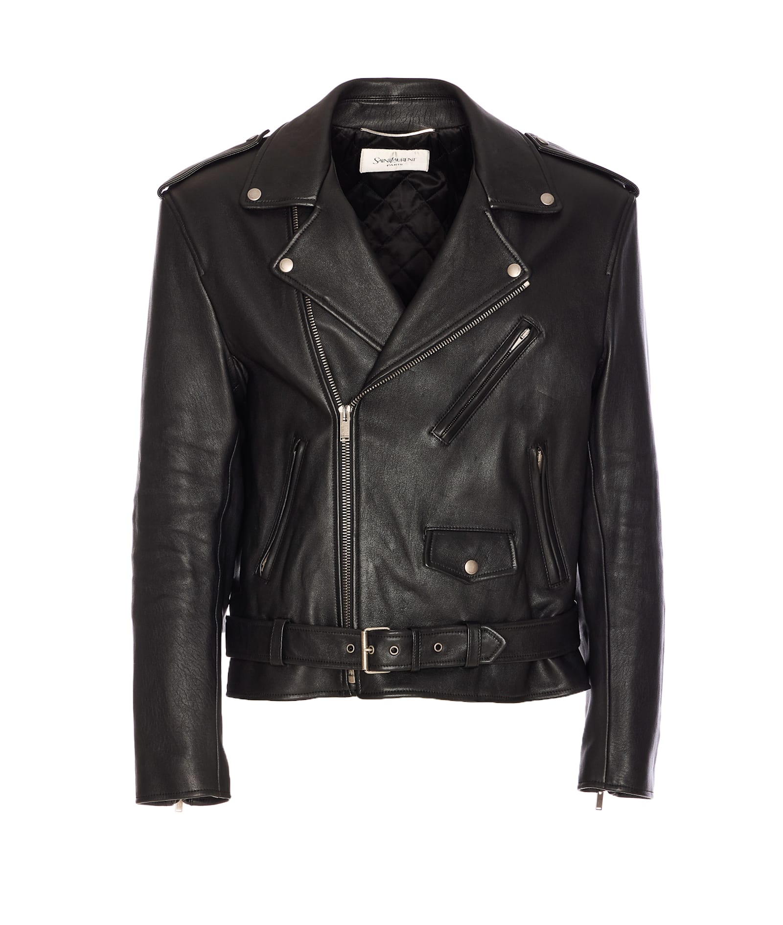 Saint Laurent 羔羊皮机车夹克