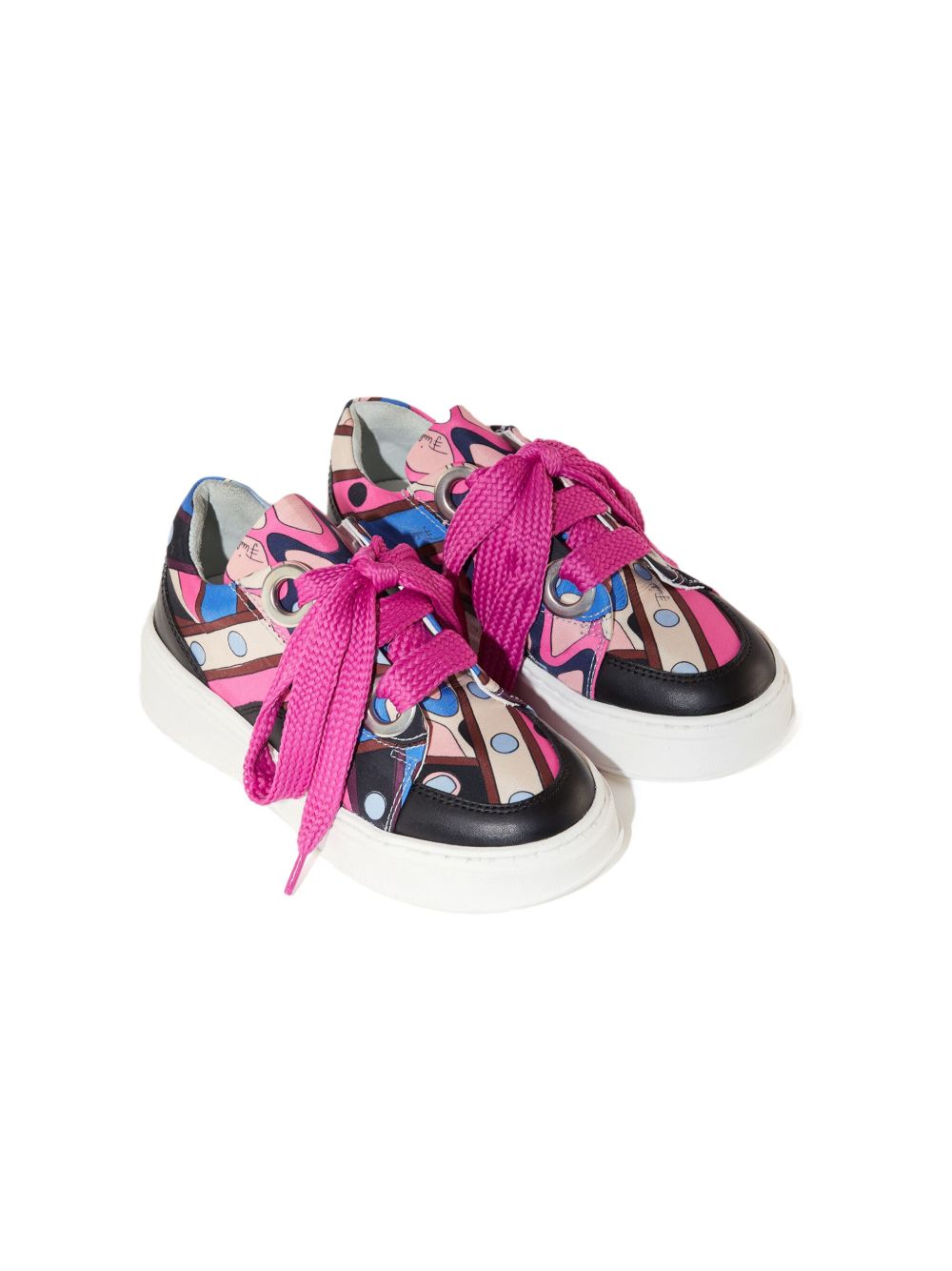 PUCCI Junior Vivara 印花运动鞋 - 黑色