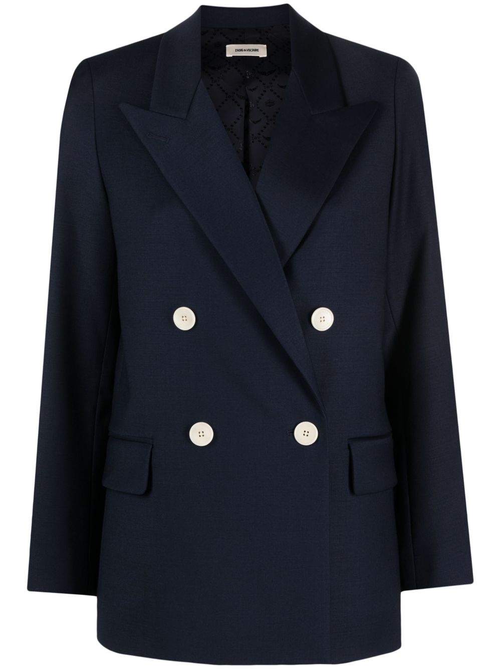 Zadig&Voltaire View 双排扣西装夹克 - 蓝色