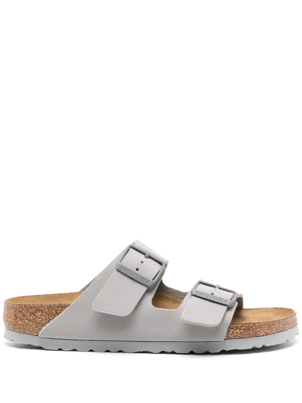 Birkenstock Arizona 皮质平底凉鞋 - 灰色