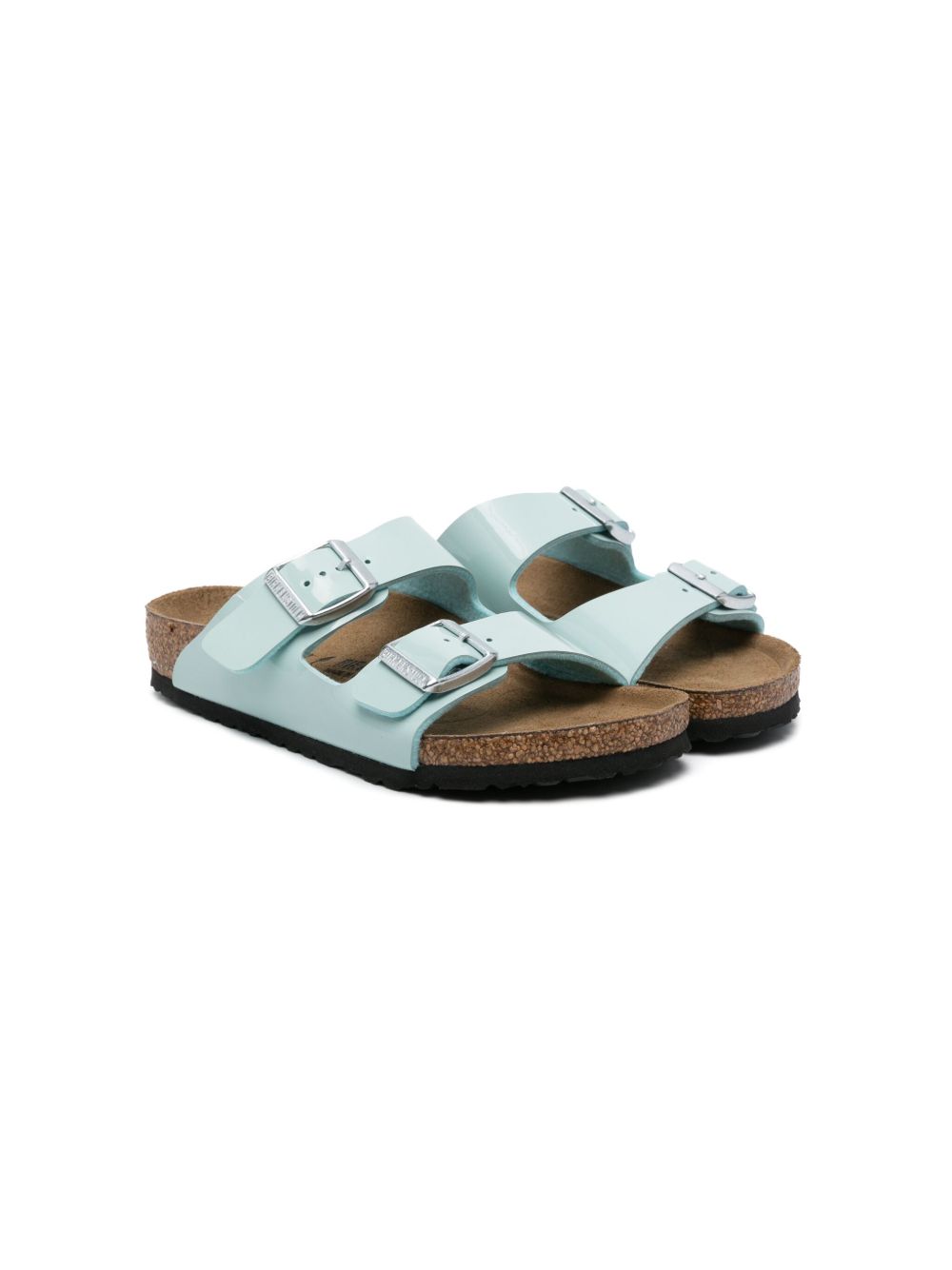 Birkenstock Kids Arizona BS 皮质凉鞋 - 绿色
