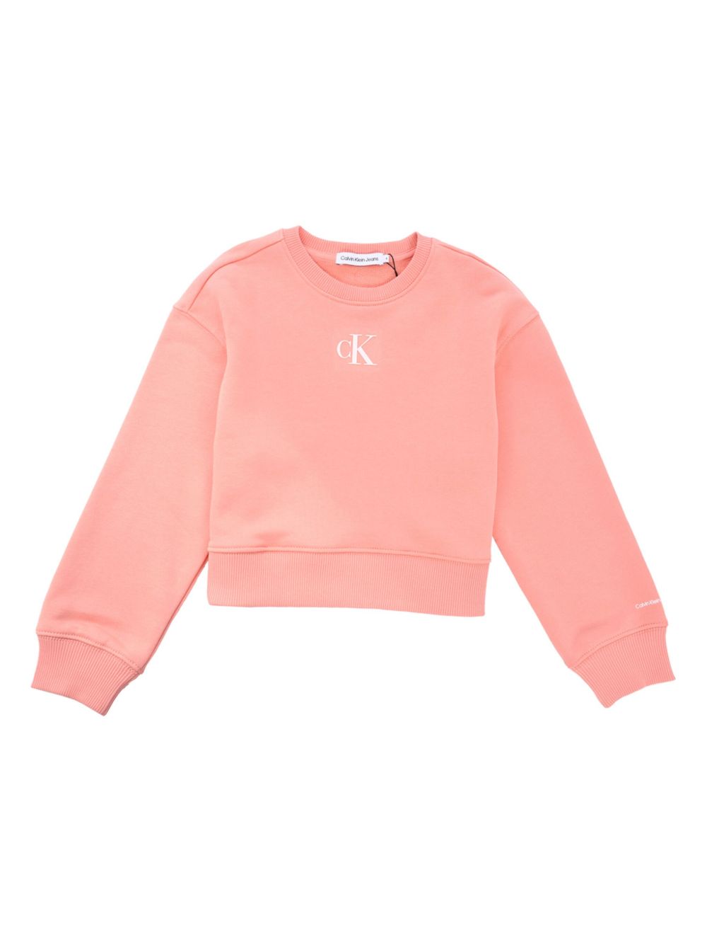 Calvin Klein Kids logo印花卫衣 - 粉色