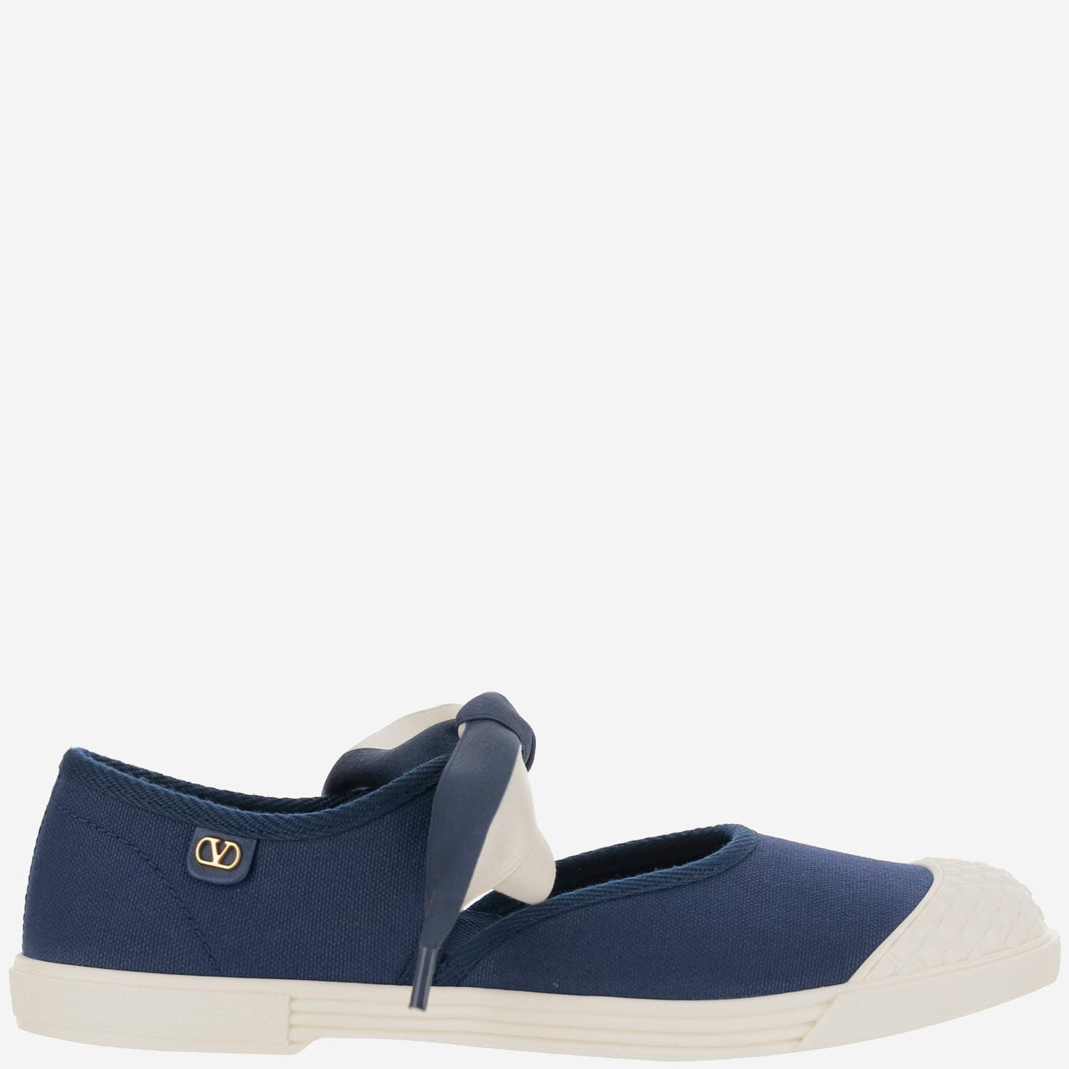 Valentino Garavani Bay By Bay Canvas Ballerina