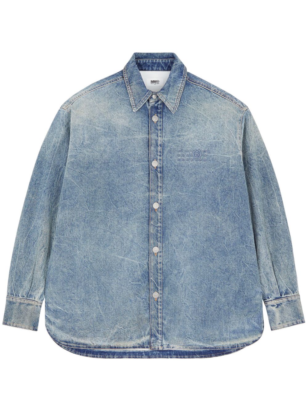 MM6 Maison Margiela 填充牛仔夹克 - 蓝色
