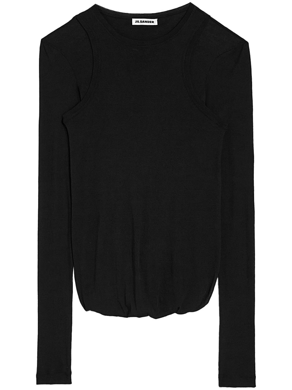 Jil Sander 圆领T恤 - 黑色