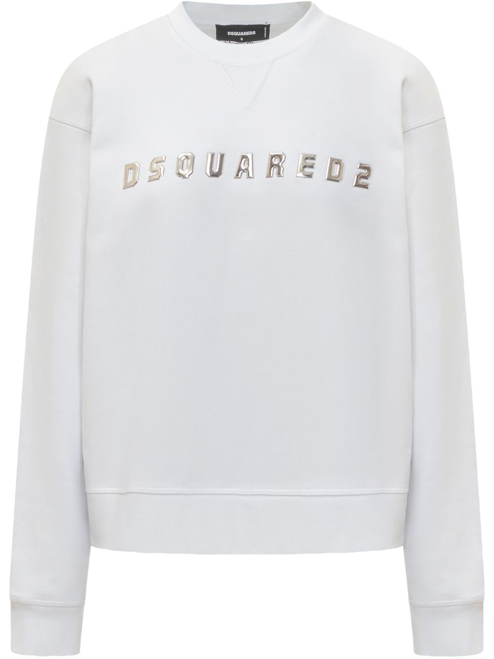 DSQUARED2 logo贴花卫衣 - 白色