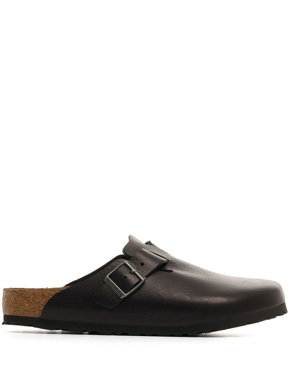 Birkenstock Boston Grip 皮质穆勒鞋 - 黑色