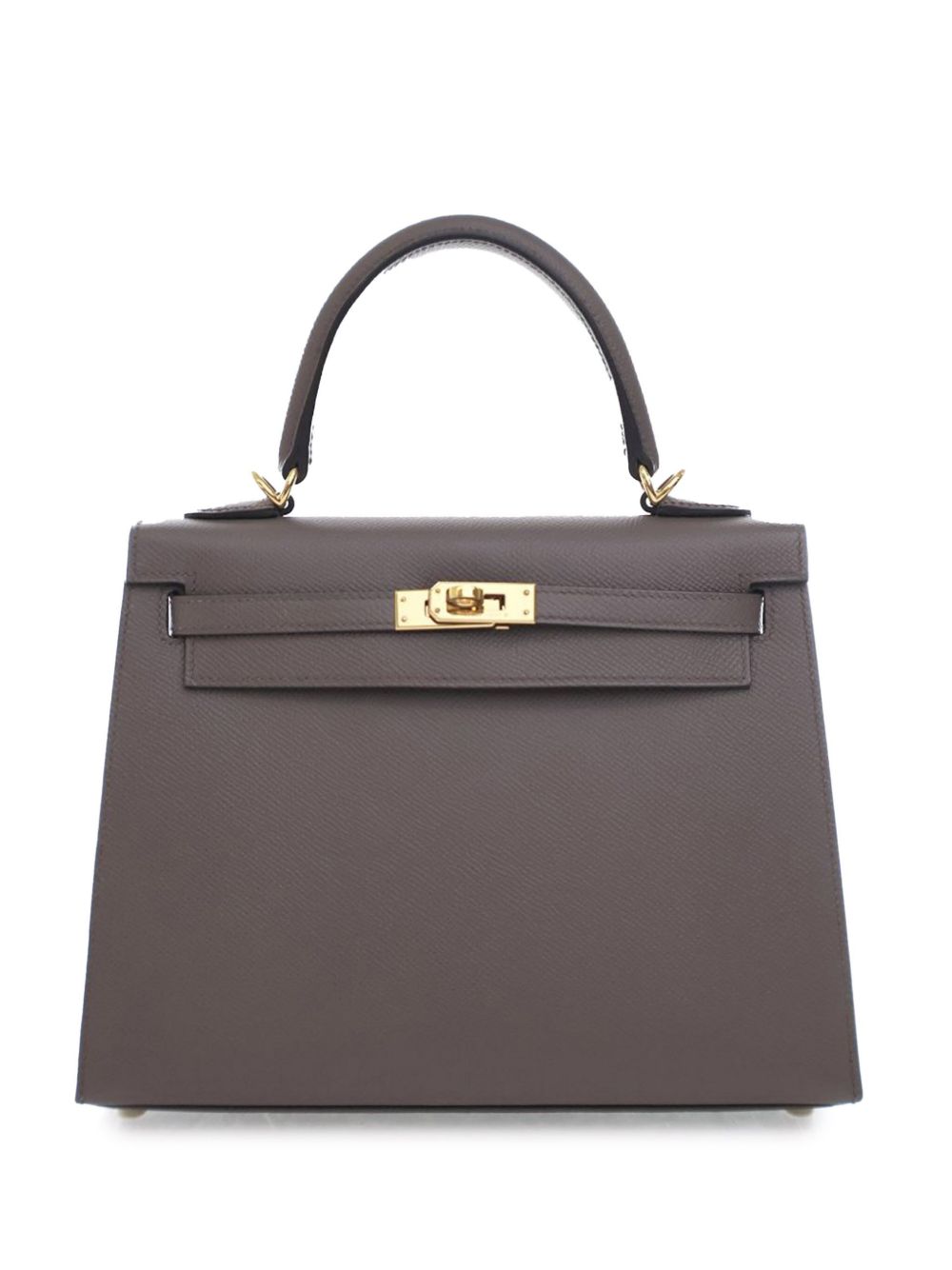 Hermès Pre-Owned Epsom Kelly II Sellier 25 斜挎包（2021年典藏款） - 灰色