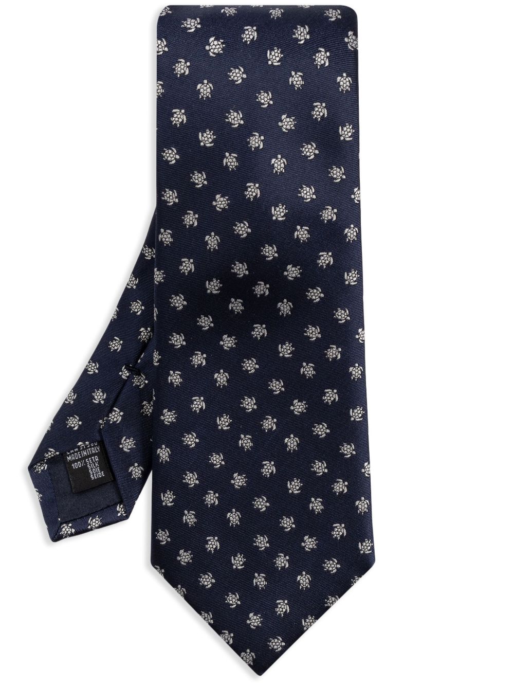 Giorgio Armani 乌龟刺绣领带 - 蓝色