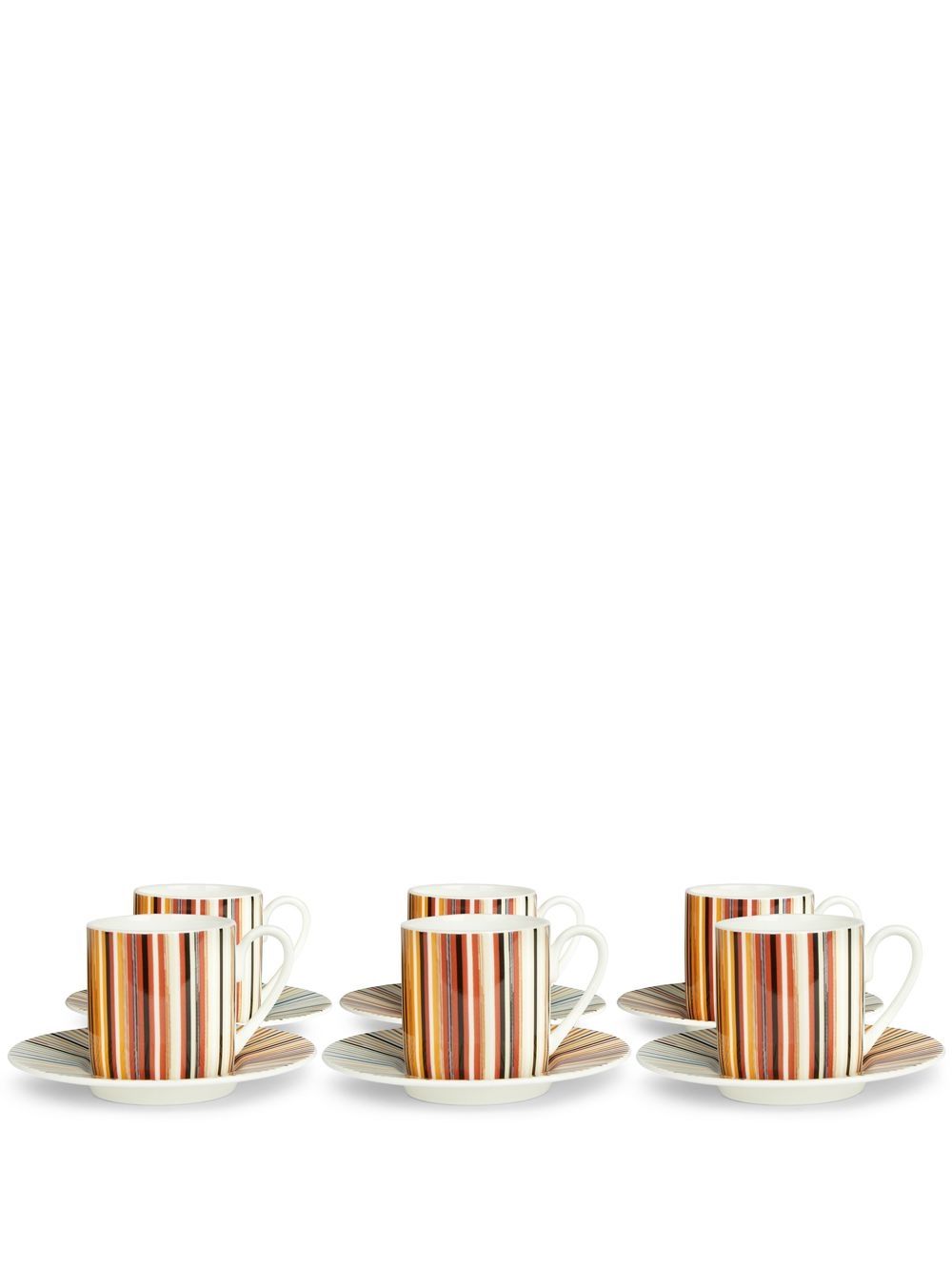 Missoni Home Stripes Jenkins 咖啡杯套装 - 褐色