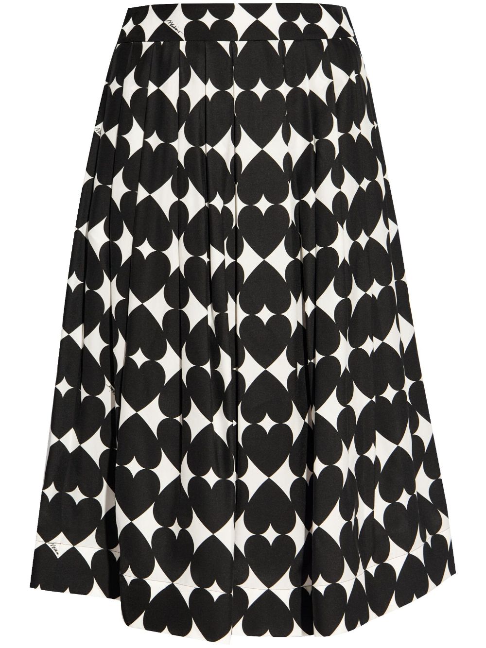 Moschino Patterned 半身裙 - 黑色
