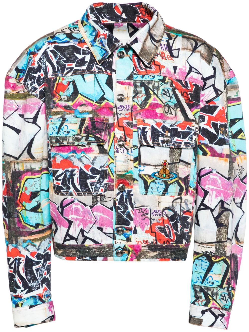 Vivienne Westwood 直筒牛仔夹克 - 蓝色