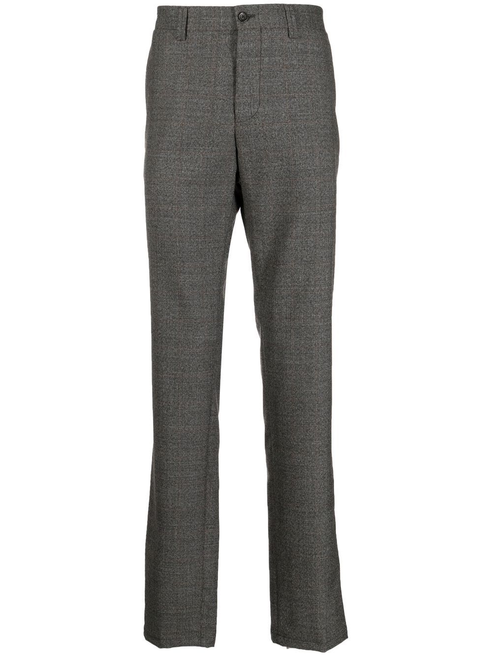 Corneliani American 超大格纹西裤 - 灰色
