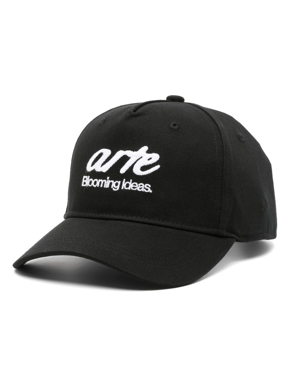 ARTE 刺绣logo棒球帽 - 黑色