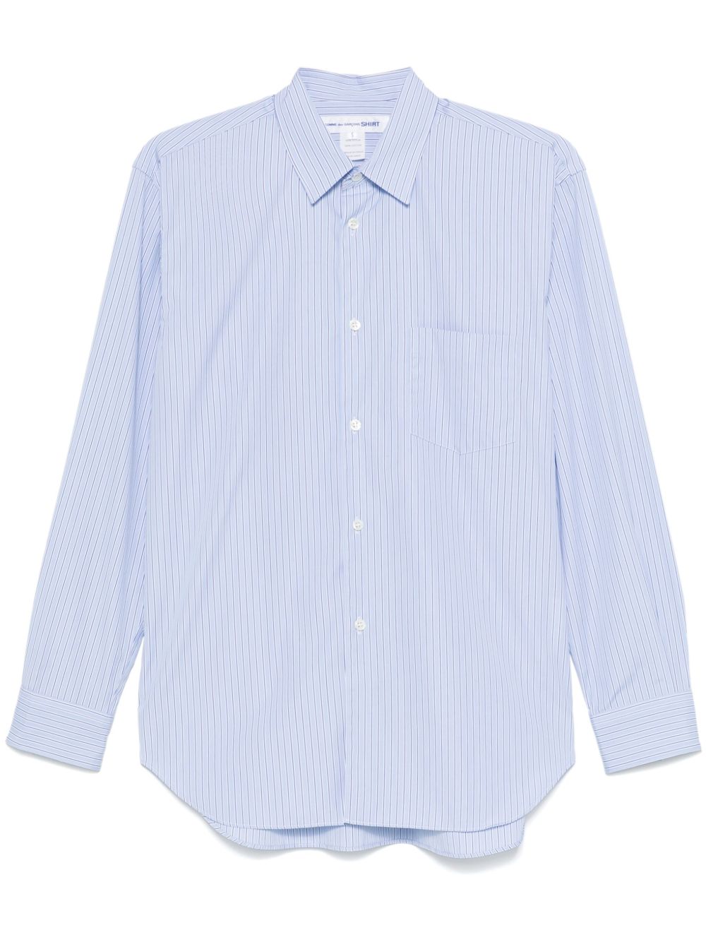 Comme Des Garçons Shirt 条纹衬衫 - 蓝色