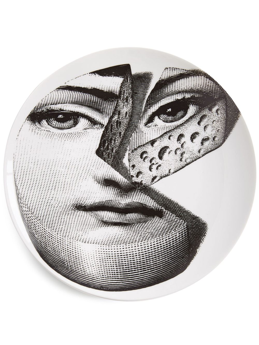 Fornasetti Tema E Variazioni 陶瓷餐盘（26厘米） - 白色