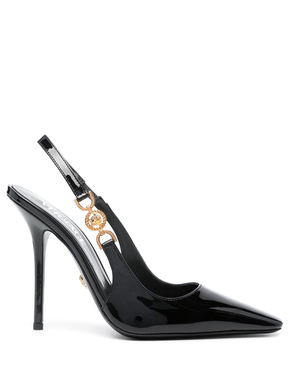 Versace Medusa '95 裹踝高跟鞋 - 黑色