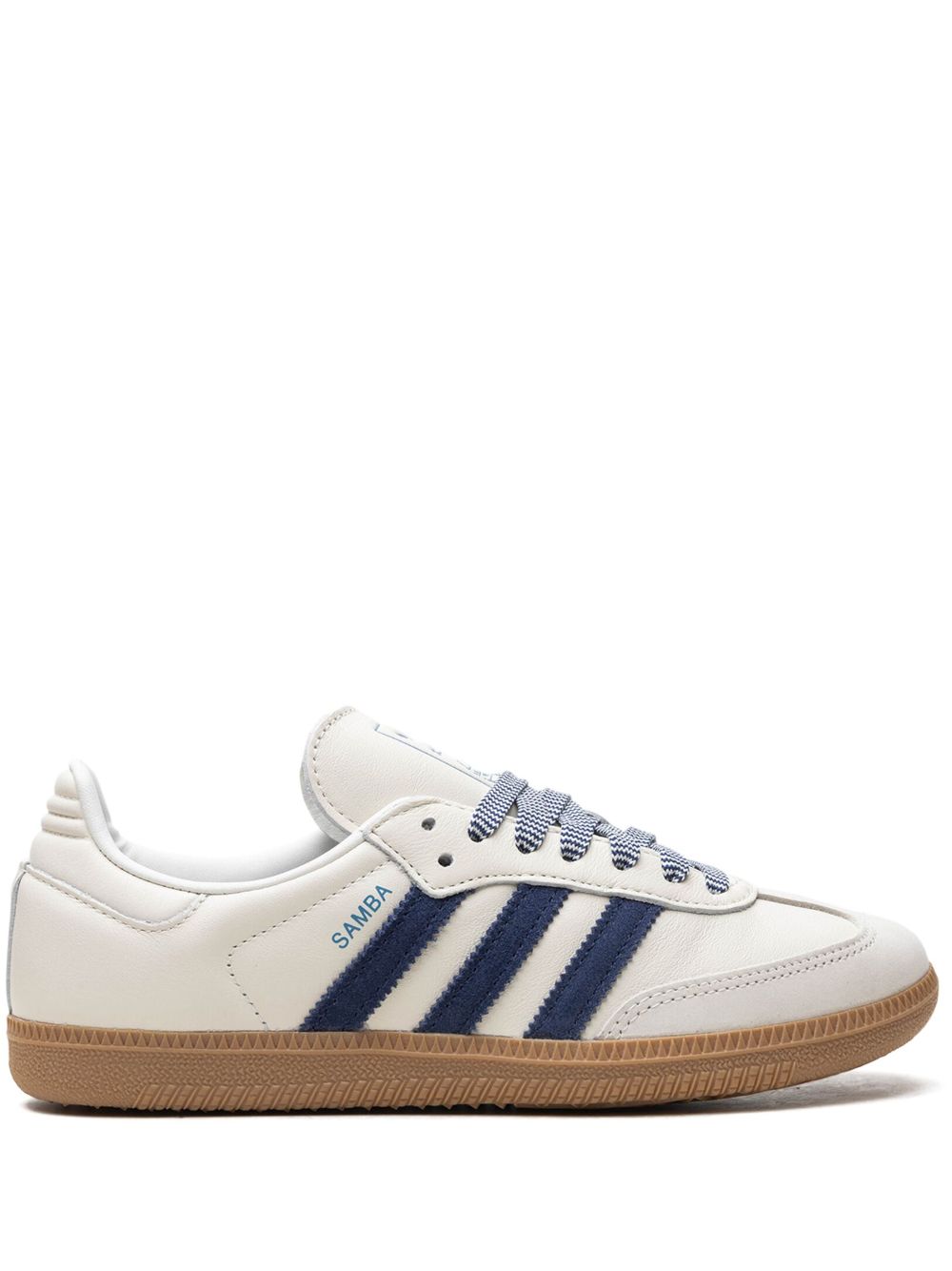 adidas Samba OG Off White Dark Blue 运动鞋 - 白色