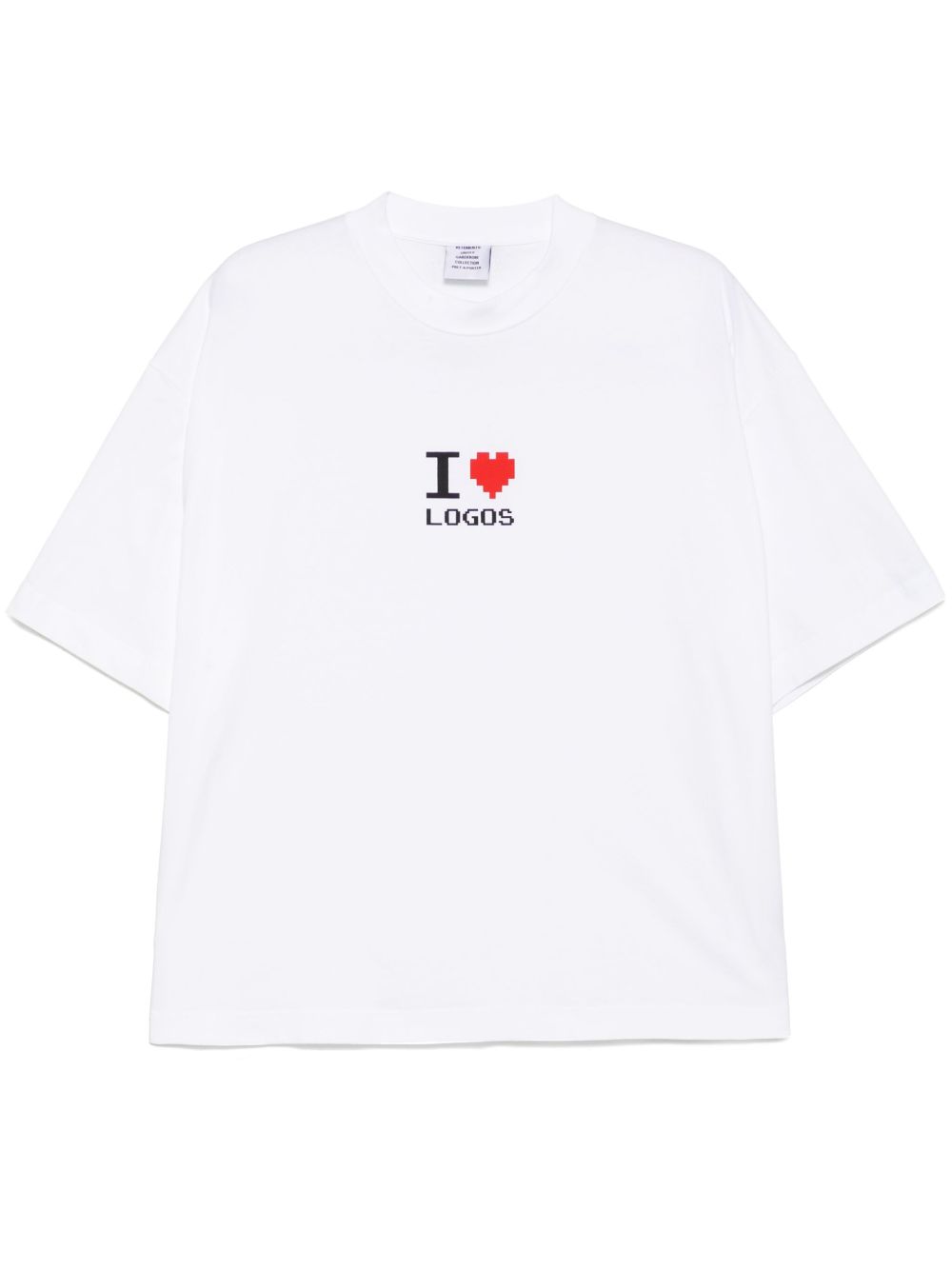 VETEMENTS 图案印花T恤 - 白色