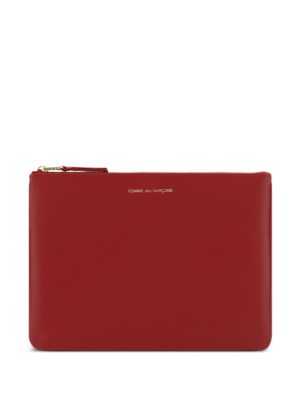 Comme Des Garçons Wallet 顶置拉链真皮钱包 - 红色