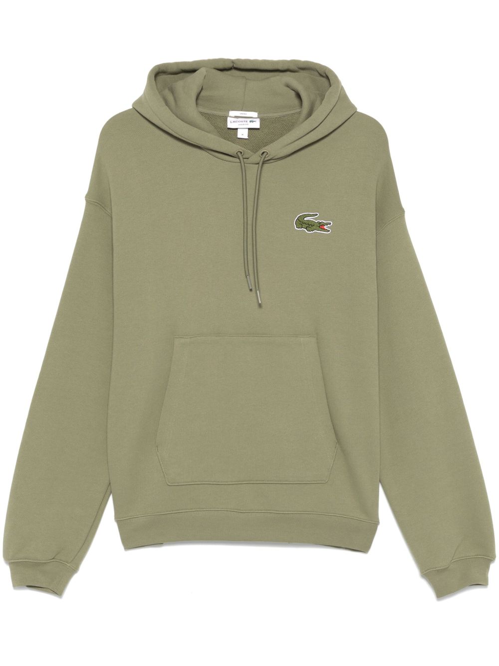 Lacoste 雪尼尔标贴连帽衫 - 绿色
