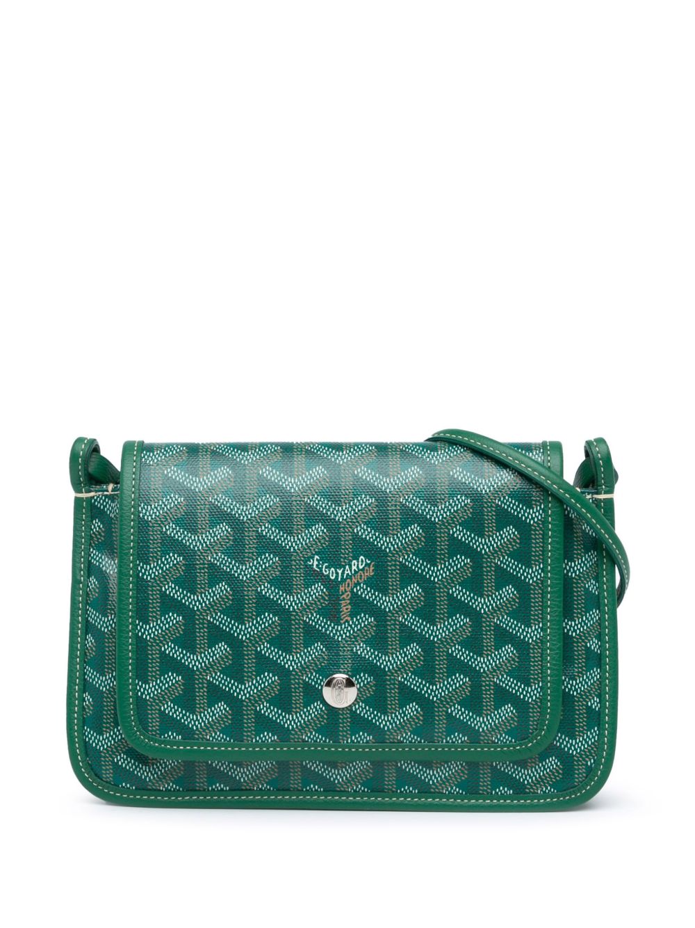 Goyard Pre-Owned Goyardine Plumet Pocket Wallet 斜挎包（2020年典藏款） - 绿色