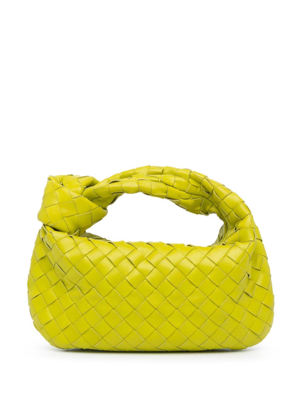 Bottega Veneta Pre-Owned Nappa Intrecciato Jodie 迷你手提包（2012-2023年典藏款） - 黄色