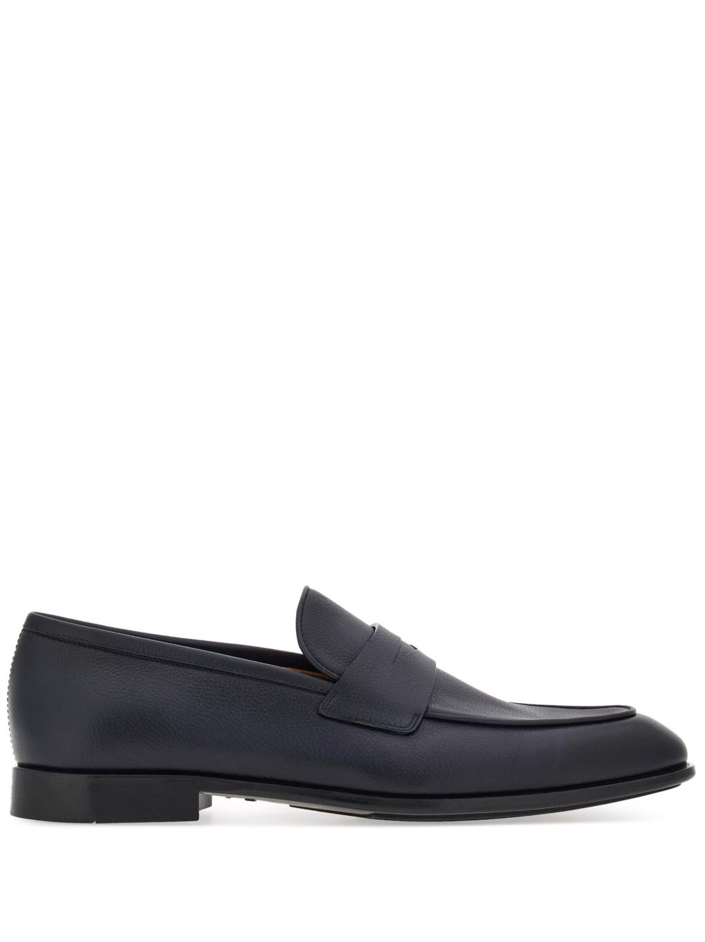 Ferragamo 经典饰带皮质乐福鞋 - 蓝色