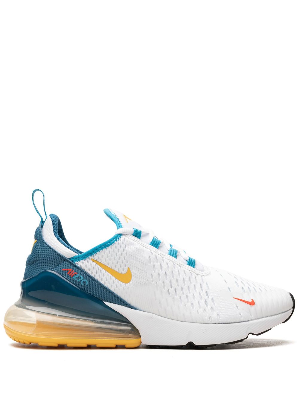 Nike Air Max 270 White Industrial Blue Citron Pulse 运动鞋 - 白色