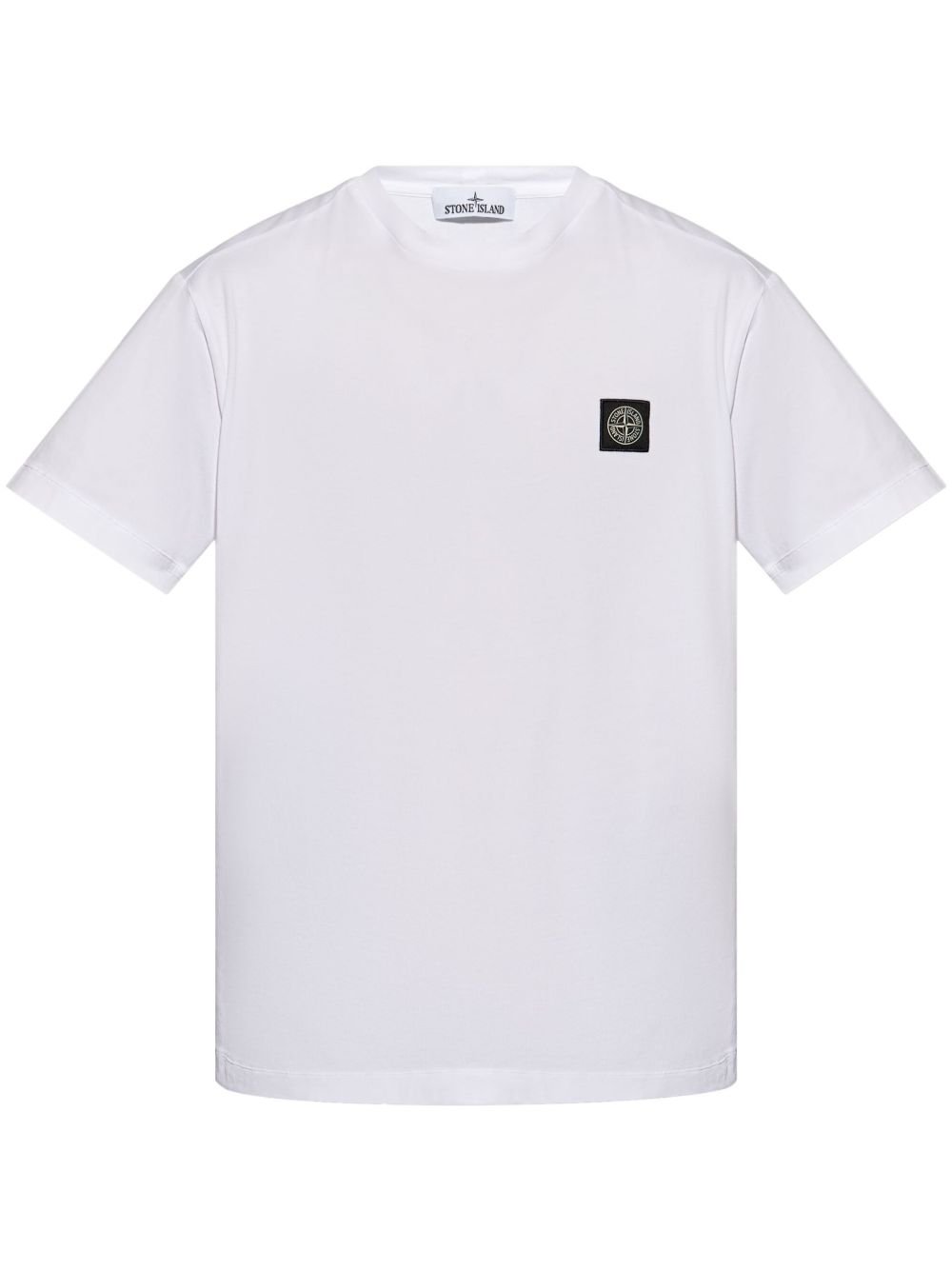 Stone Island 罗盘贴花棉T恤 - 白色
