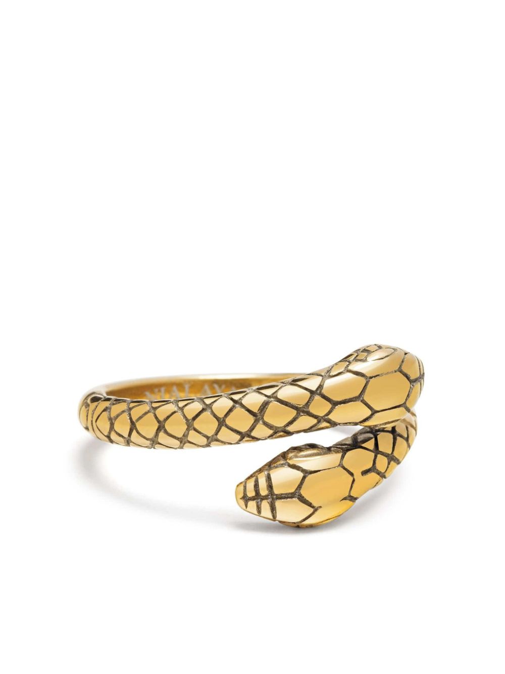 Nialaya Jewelry Vintage Snake 戒指 - 金色
