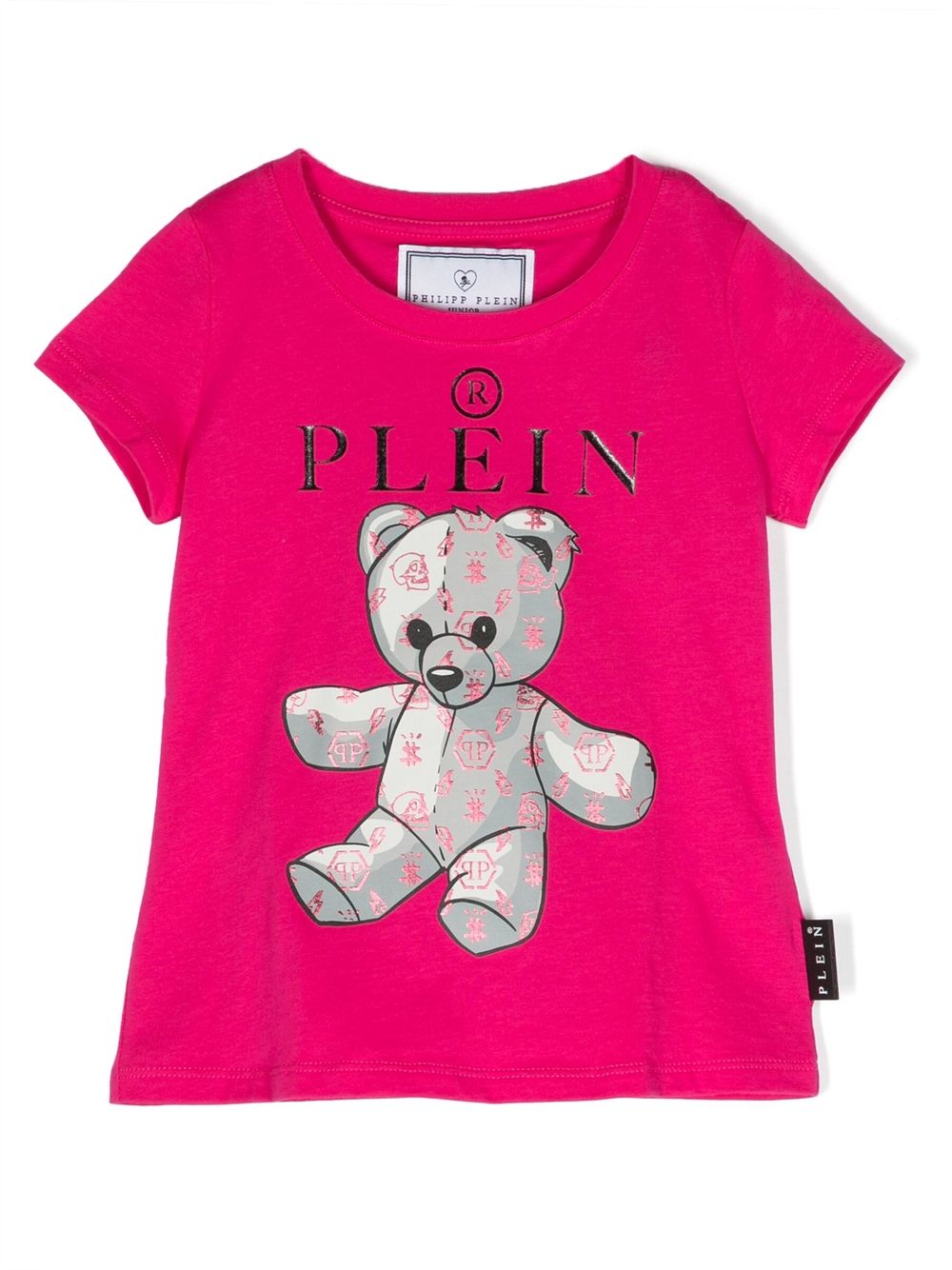 Philipp Plein Junior 泰迪熊印花T恤 - 粉色