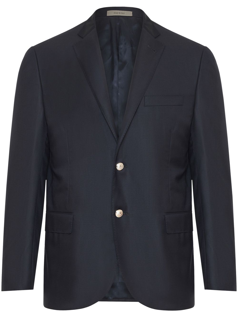 Corneliani 单排扣西装夹克 - 蓝色