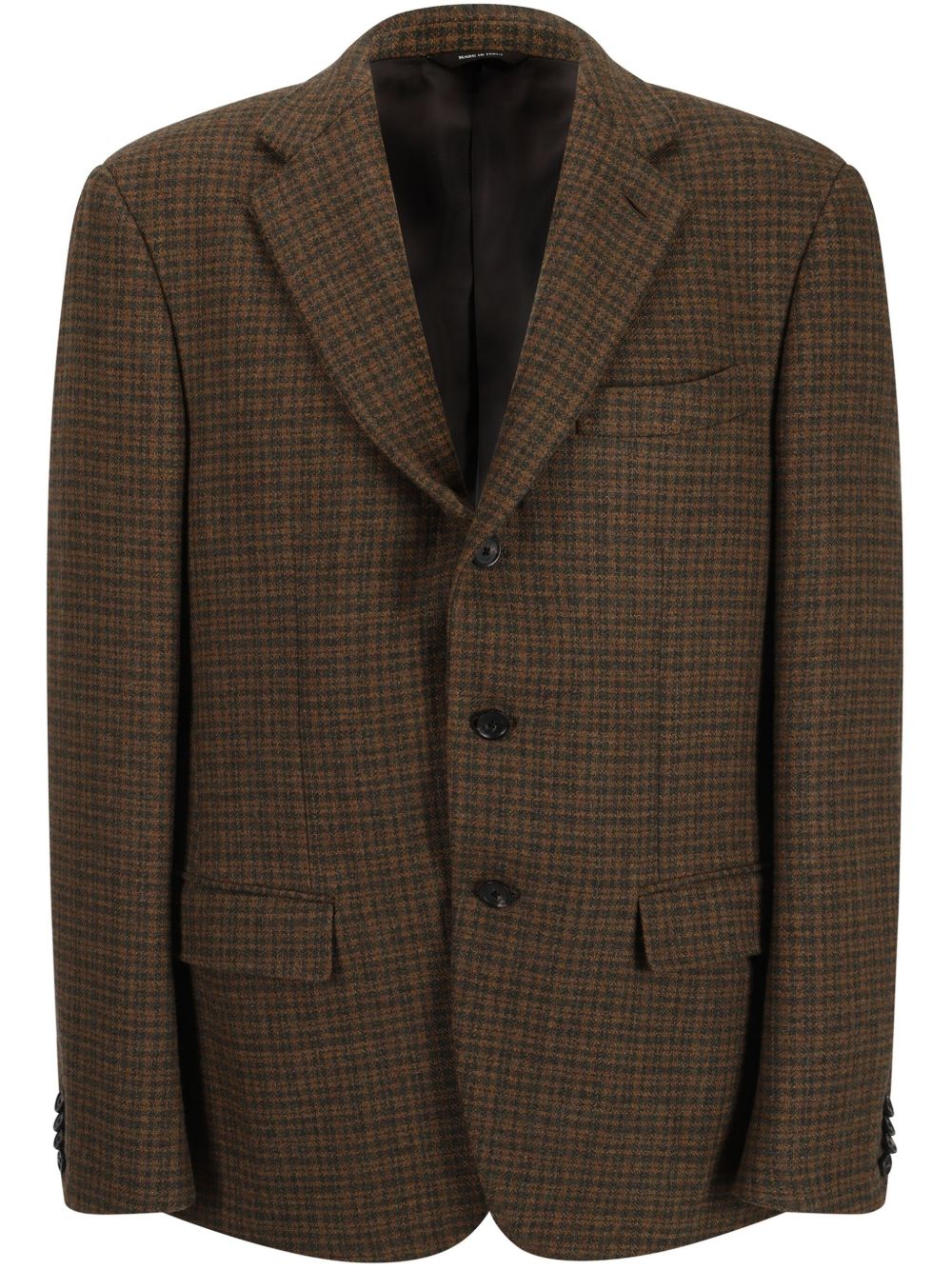 Loro Piana 格纹西装夹克 - 褐色