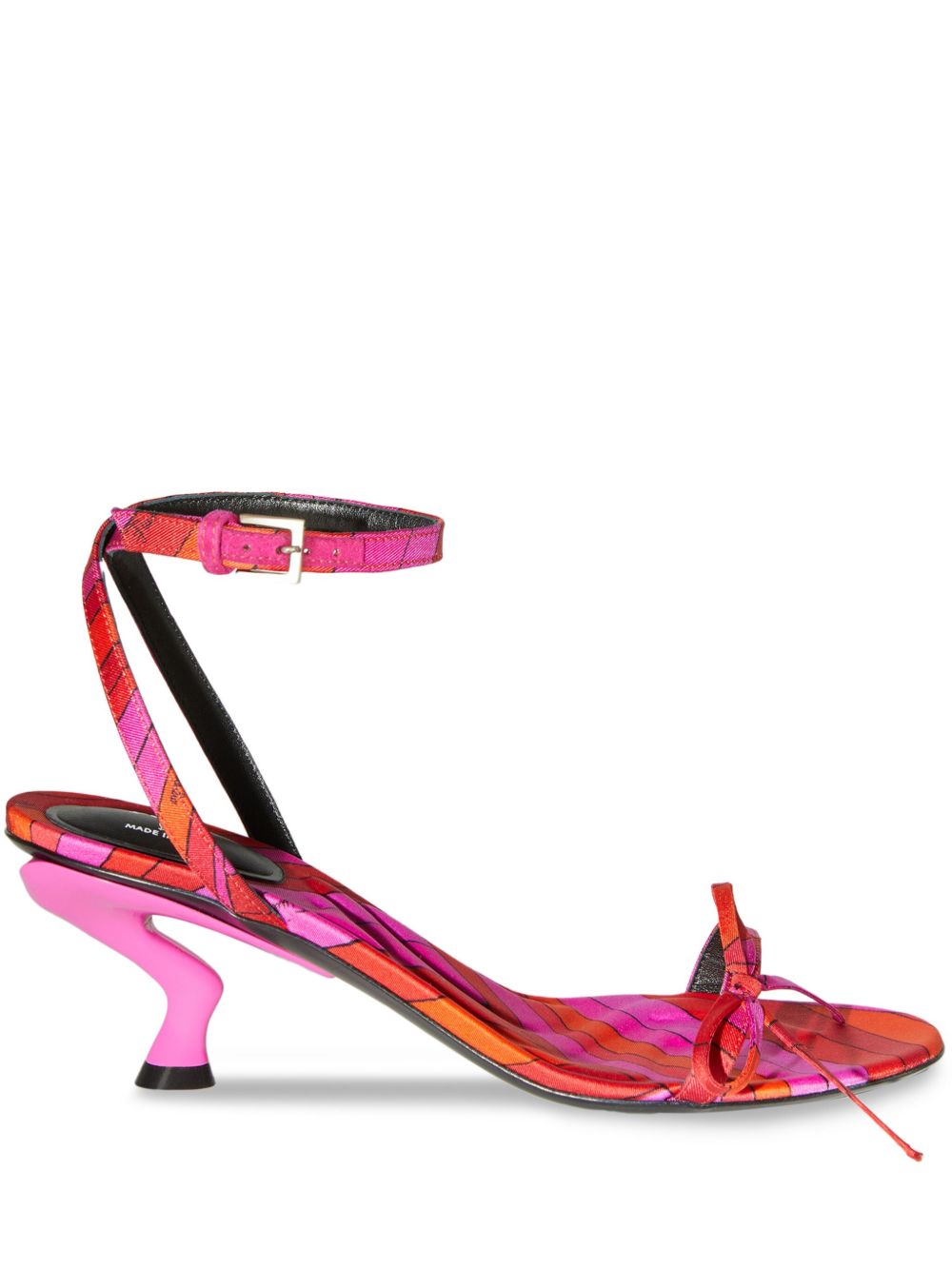 PUCCI Iris 印花低跟凉鞋（5.5厘米） - 红色