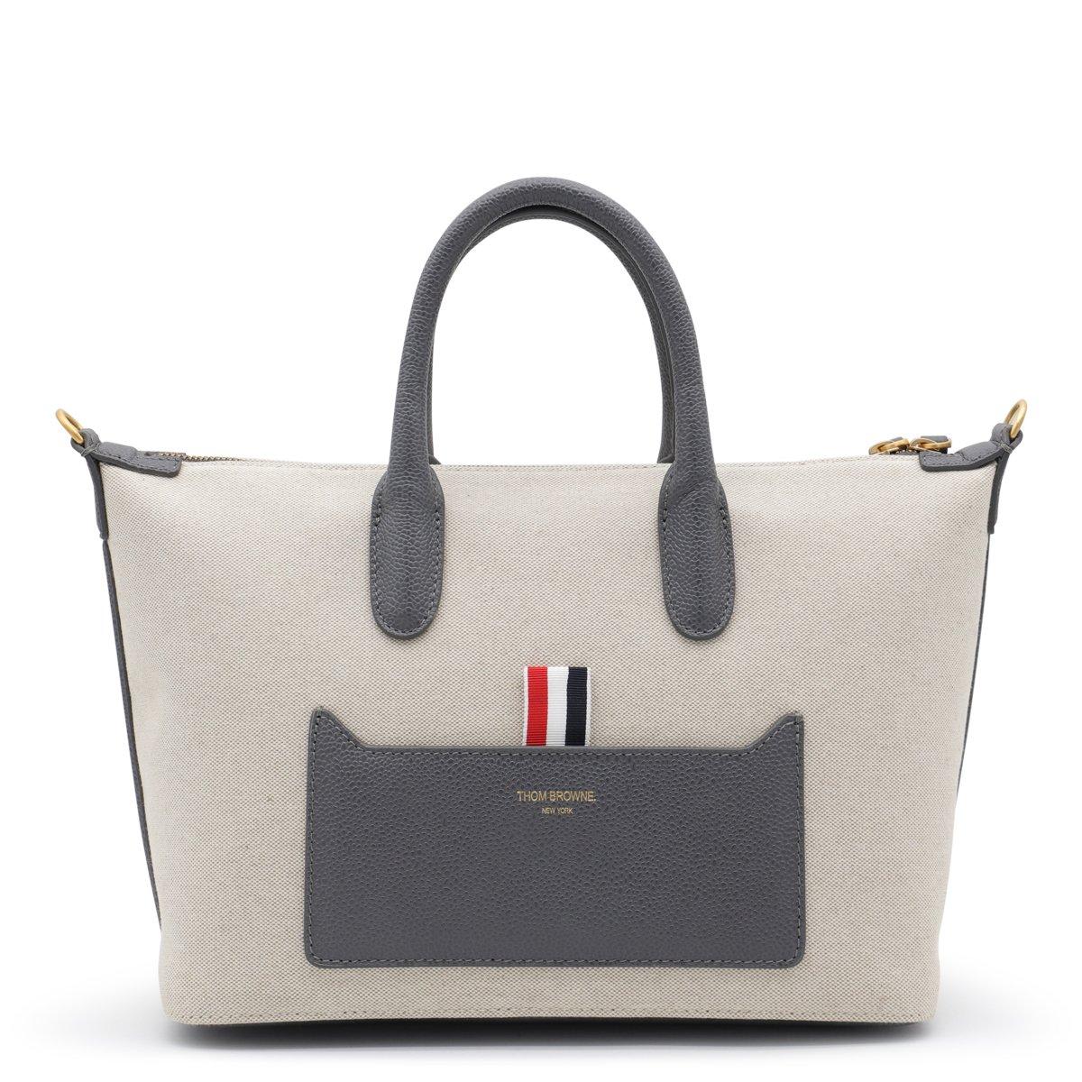 Thom Browne 印花拉链托特包