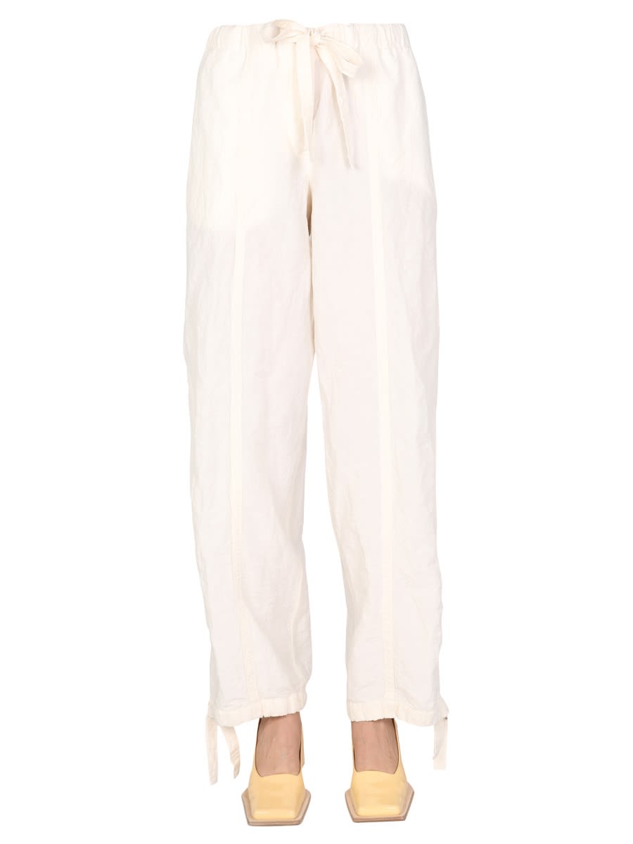 Jil Sander 带抽绳裤子