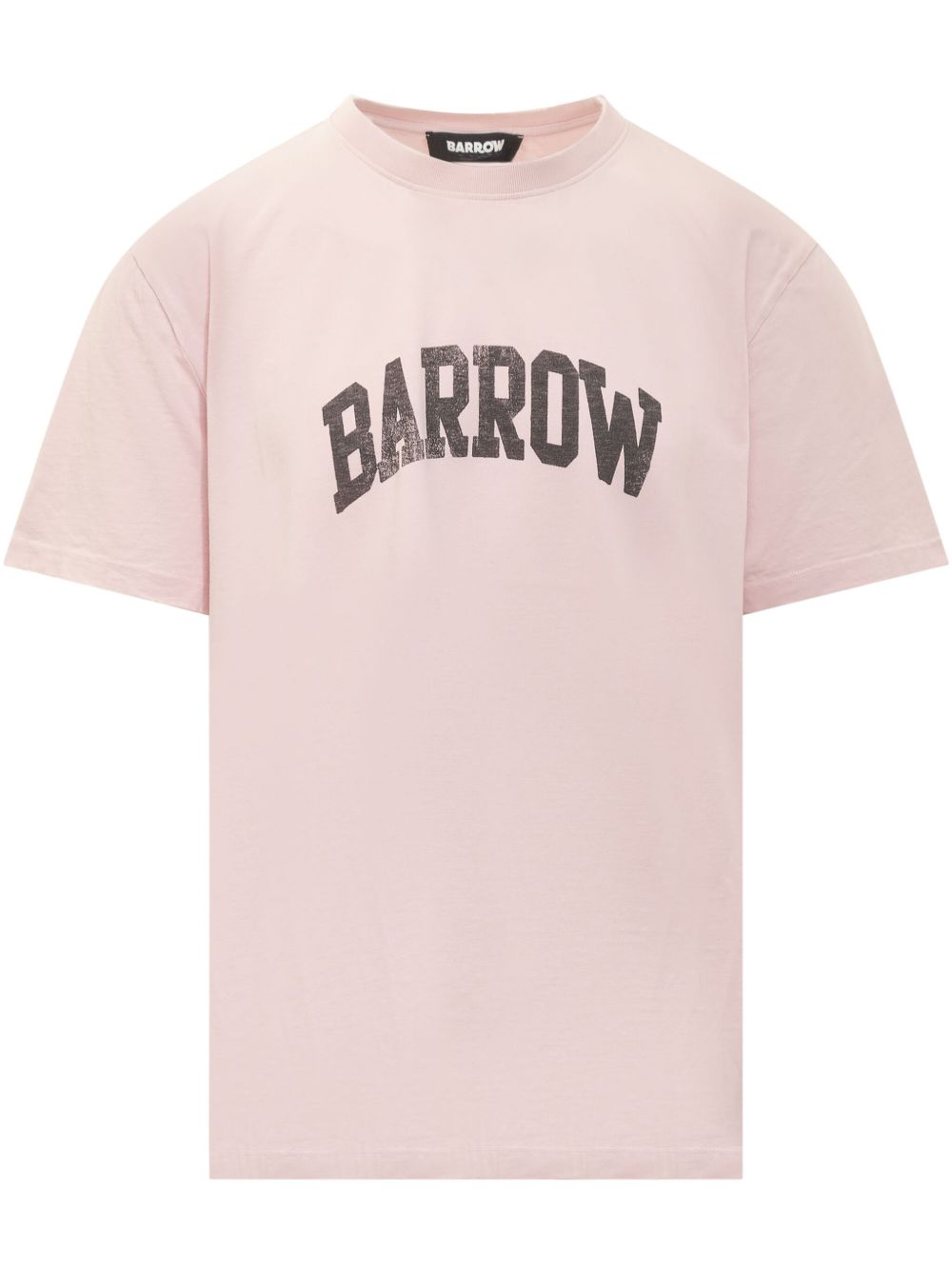 BARROW logo印花T恤 - 粉色