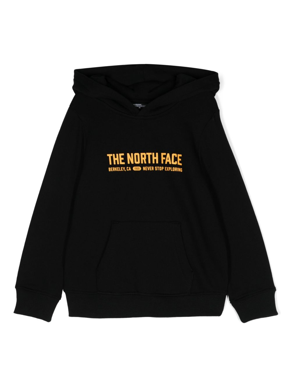 The North Face Kids logo印花连帽衫 - 黑色