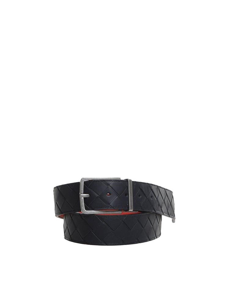 Bottega Veneta 可翻转编织皮革腰带